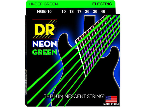 DR Strings Neon Green NGE-10 Medium DR Strings Neon Green NGE-10 Medium